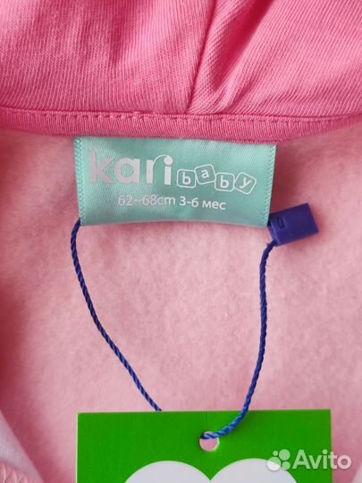 Новый флисовый комбинезон 62 68 размер