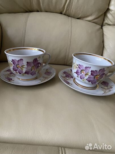 Чайная пара гигант, фарфор Светловодск
