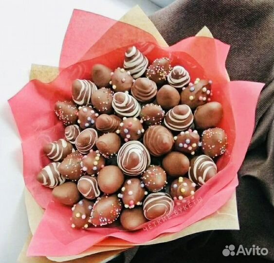 Букет из клубники в шоколаде 24/7