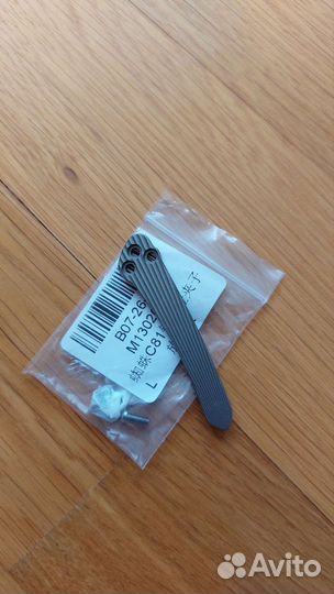 Титановые клипсы на нож spyderco