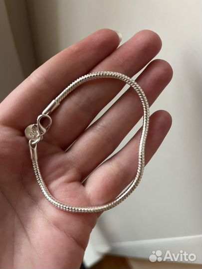 Браслет пандора 18 см стерлинговое серебро