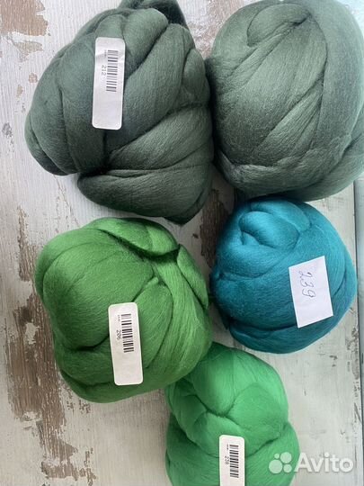 Шерсть для валяния 19 мкр Германия