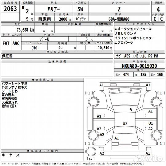 Toyota Harrier 2.0 CVT, 2020, 74 000 км