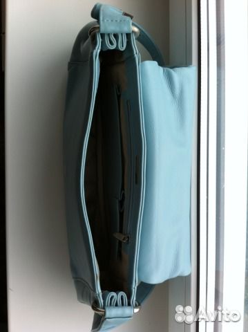 Сумка женская голубая Neri Karra (нат. кожа)