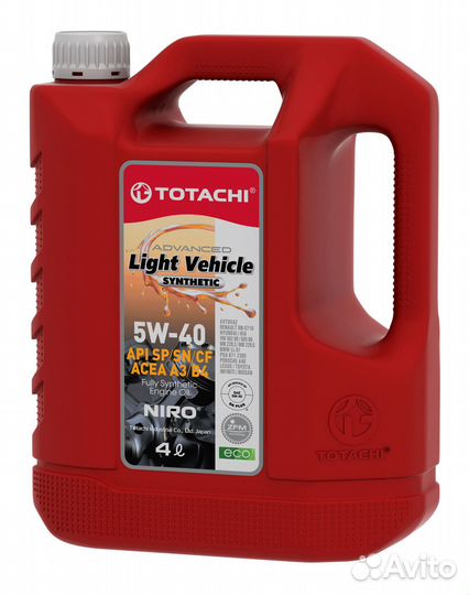 Totachi niro LV Synthetic SP/SN/CF 5w-40 (4 л)