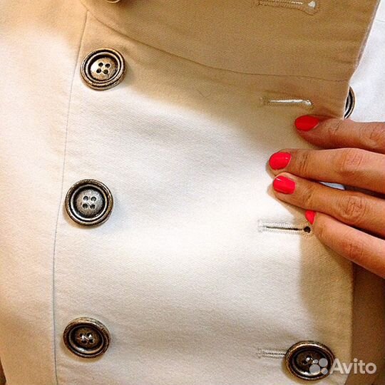 Пальто белое Mango 42 размер