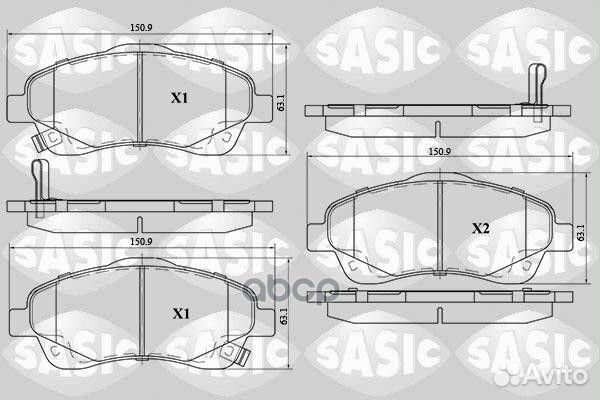 Колодки тормозные дисковые (комплект) toyota AV