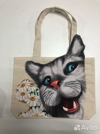 Сумка шопер с апликацией