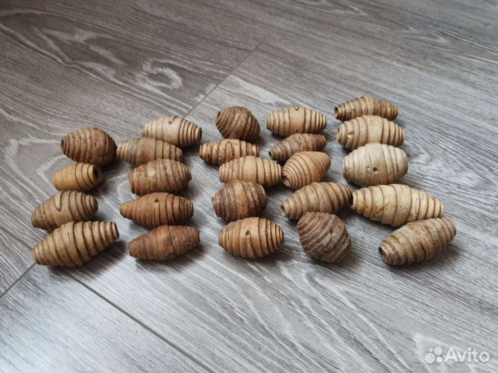 Берестяные бусы для декора