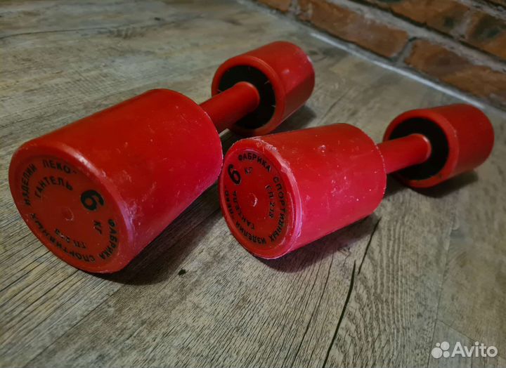 Гантели б/у, 6 кг