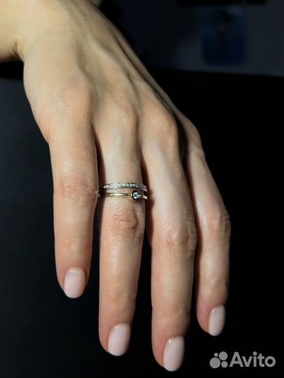 Золотое кольцо с бриллиантами