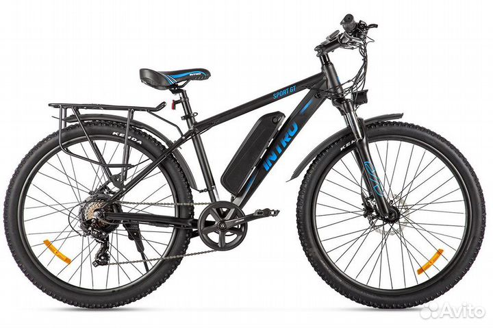 Электровелосипед intro Sport GT черно-синий-2691