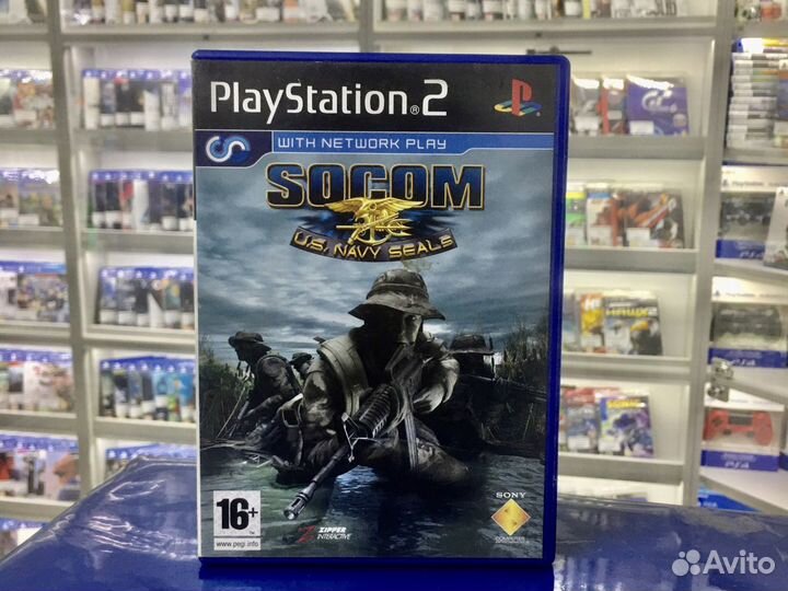 Диск для ps2 socom: U. S. navy seals