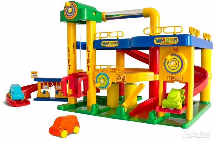 Игрушка гараж 2ух уровневый 