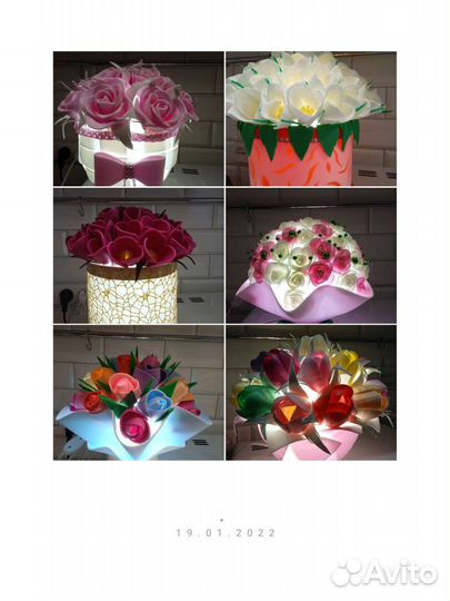 Гортензия розы цветы светильник