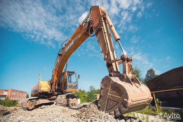 Экскаватор гусеничный 22 тн, аренда от 280 часов