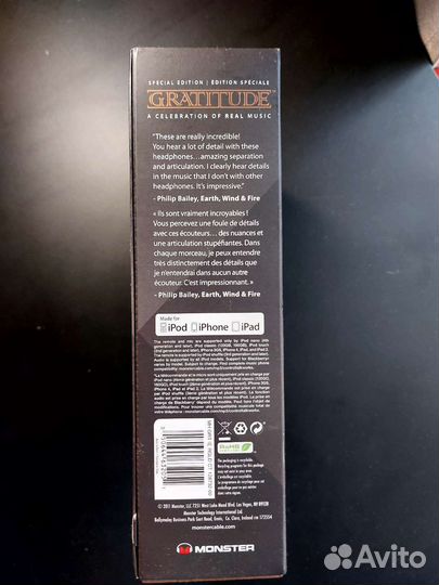 Наушники Monster gratitude In-Ear Wired Buds