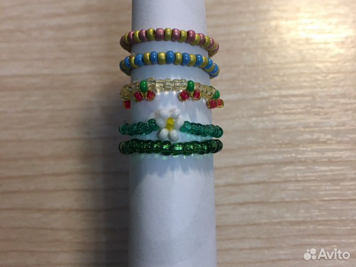 Кольца из бисера на заказ