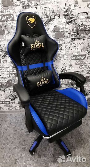 Компьютерное кресло игровое 155F синее