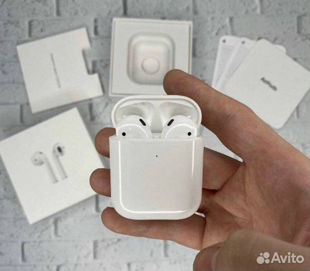 Airpods 2 Премиум Новый Чехол в подарок
