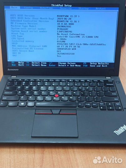 Lenovo thinkpad x250