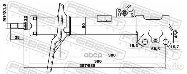 Toyota RAV4 ACA2# 2000.08-2005.11 EU 01664958FL