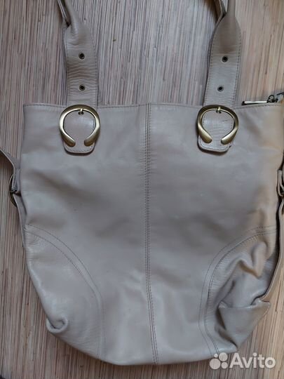Сумка женская натуральная кожа белая