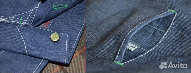 1970-е Джинсовая Куртка Oshkosh XL