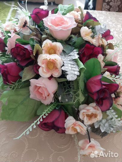 Букет композиция из искусственных цветов