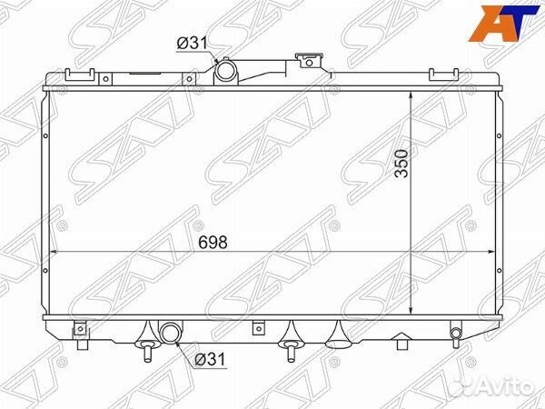 Радиатор toyota sprinter carib