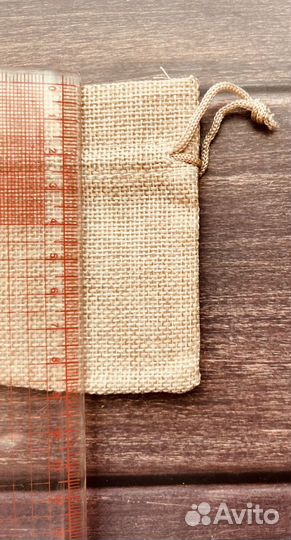 Мешочки из мешковины джутовые