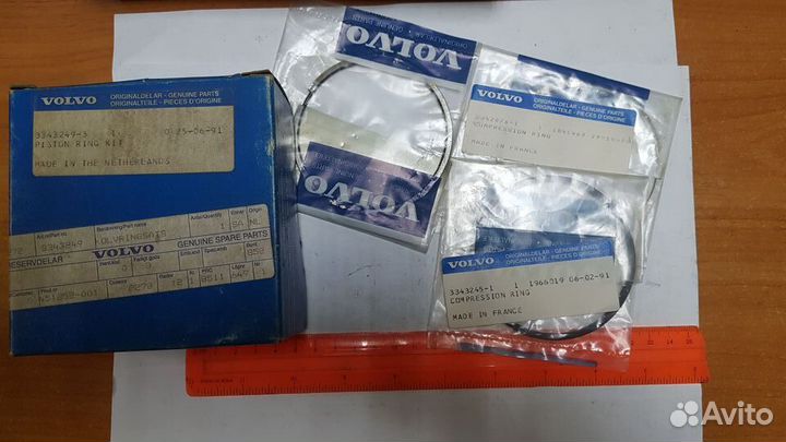 Комплект поршневых колец 0.25 Volvo 460 440 Ориг