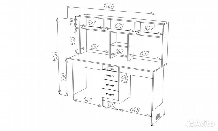Стол ск 58 для двоих