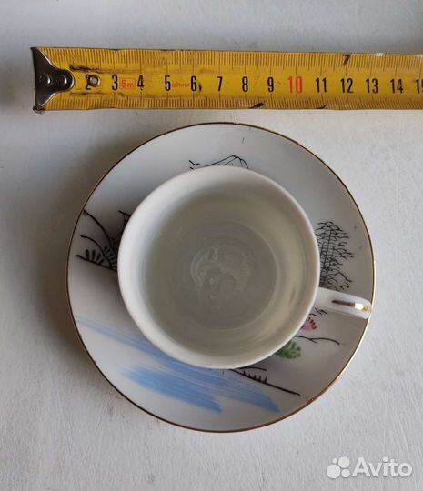 Чайный кофейный сервиз литофания Япония, СССР