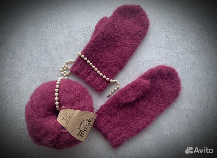 Варежки из премиальной пряжи