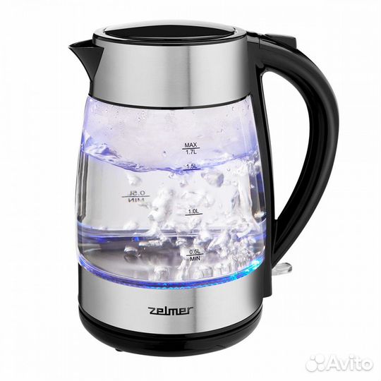 Чайник ZCK8011 glass/inox zelmer