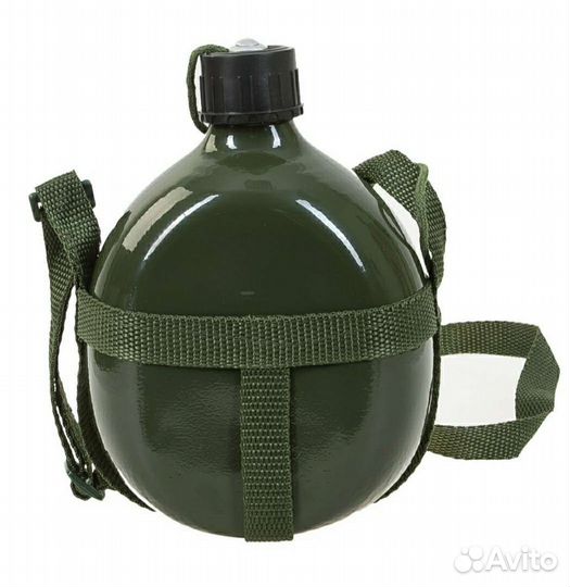 Фляжка армейская с чехлом цифра мох