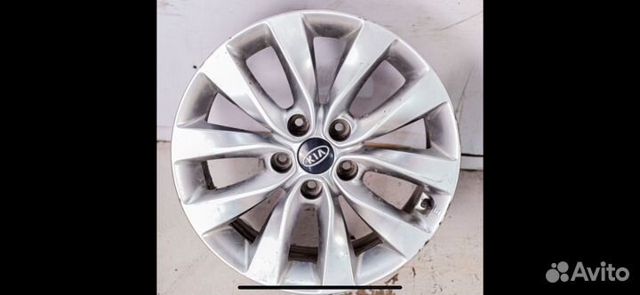 Литые диски r17 5x114 3 оригинальные kia optima