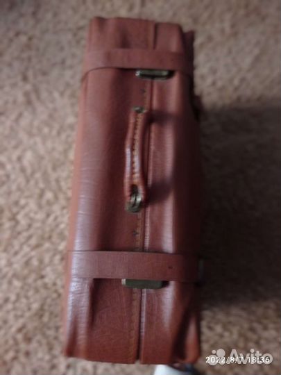 Шикарный чемодан.ссср Натуральн. кожа