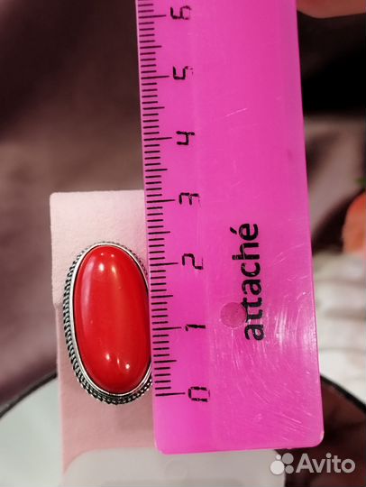Серьги и кольцо из Коралла