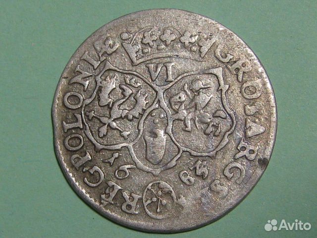 Монеты 6 грошей Польша Серебро Оригинал