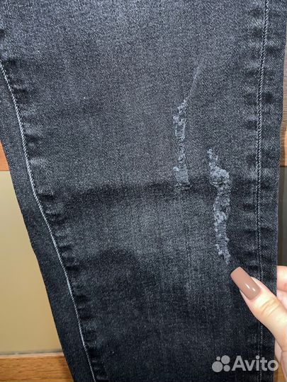 Джинсы Zara черные, slim, 34