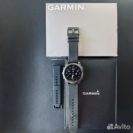 Garmin Epix Pro Sapphire Titan Leather 47 мм