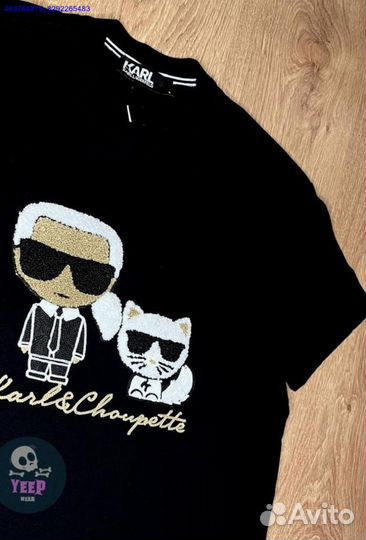 Футболка Karl Lagerfeld черная S XL XXL (Арт.57793)