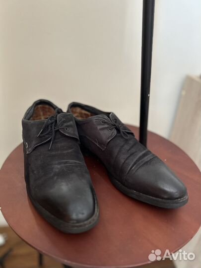 Туфли мужские утепленные. Итальянский бренд Gianfr