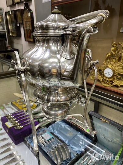 Бульотка серебро 800 пробы Франция 19 век