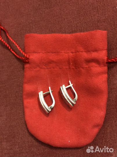 Серьги серебрянные