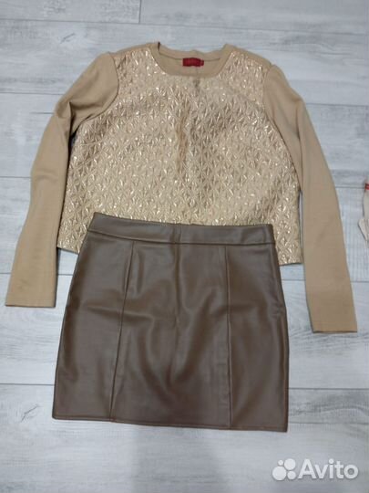 Кожаная юбка