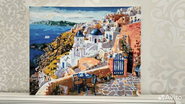 Картина Санторини 50 на 40