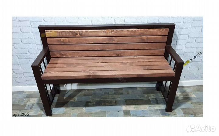 Скамья в стиле лофт